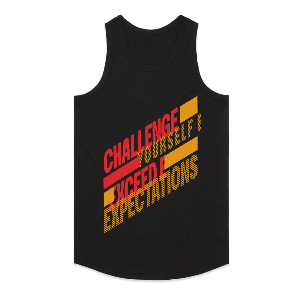 "Challenge Yourself, Exceed Expectations" Motivational Gym T-Shirt – Push Beyond Limits