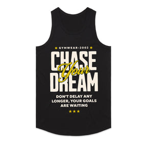 "Chase Your Dream" Inspirational Gym T-Shirt – No Limits, No Delays