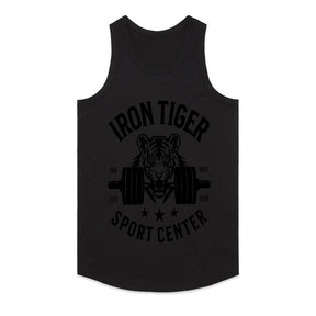 "Iron Tiger Sport Center" Gym T-Shirt – Stealth Black Power & Strength