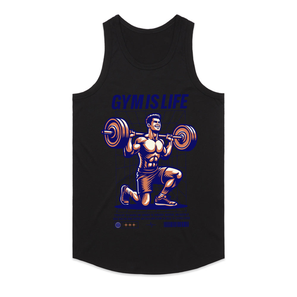 "Gym Is Life" Motivational Workout T-Shirt – Lift, Train, Dominate