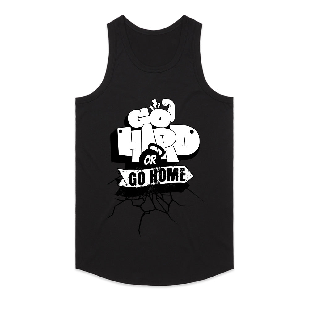 "Go Hard or Go Home" Gym Motivation T-Shirt – Bold Workout Tee