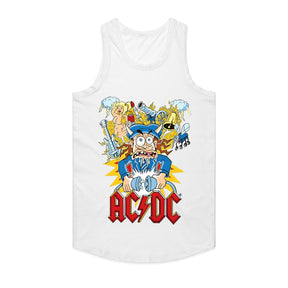 AC/DC Cartoon Chaos Graphic T-Shirt – High Voltage Rock & Roll