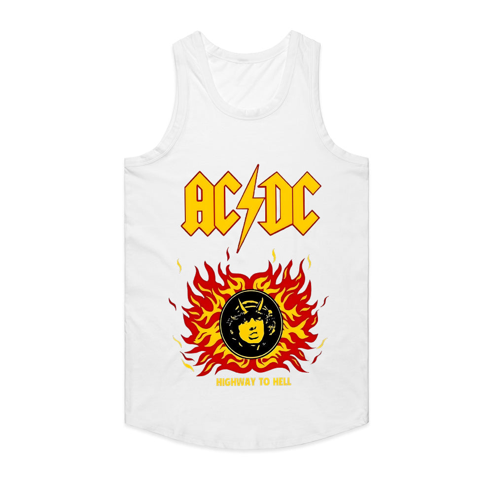 AC/DC "Highway to Hell" Fiery Tribute Graphic T-Shirt