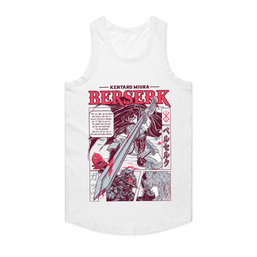 Berserk Kentaro Miura Tribute T-Shirt – Guts & The Dragonslayer Dark Fantasy Graphic Tee
