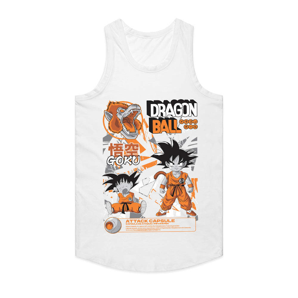 Young Goku & Great Ape Form T-Shirt – Classic Dragon Ball Retro Design
