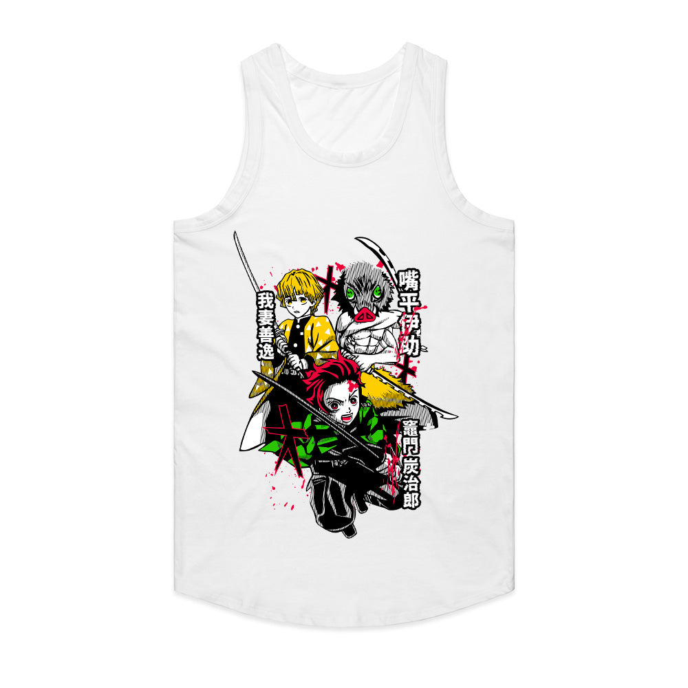 Demon Slayer Trio T-Shirt – Epic Anime Warrior Design