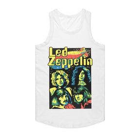 Vintage Led Zeppelin Band Portrait T-Shirt – Retro Rock Legends Design