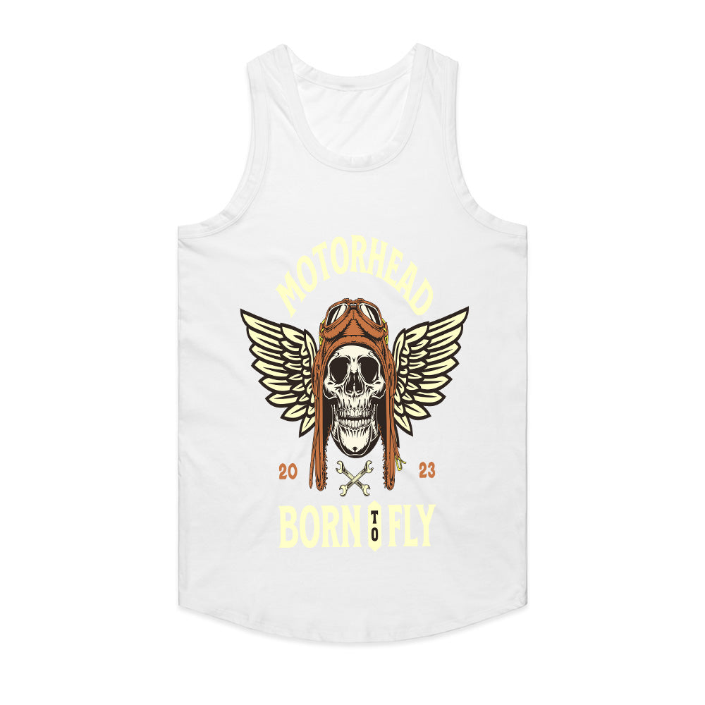 Motorhead – Born to Fly Vintage Aviator Skull T-Shirt