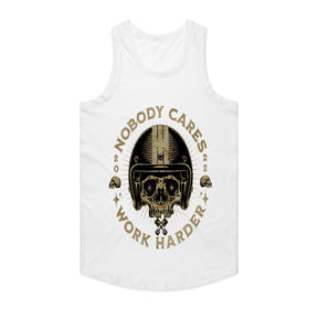 Nobody Cares, Work Harder – Skull Rider Motivation T-Shirt