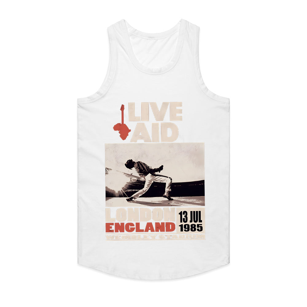 Live Aid 1985 Queen T-Shirt – Iconic Freddie Mercury Wembley Performance