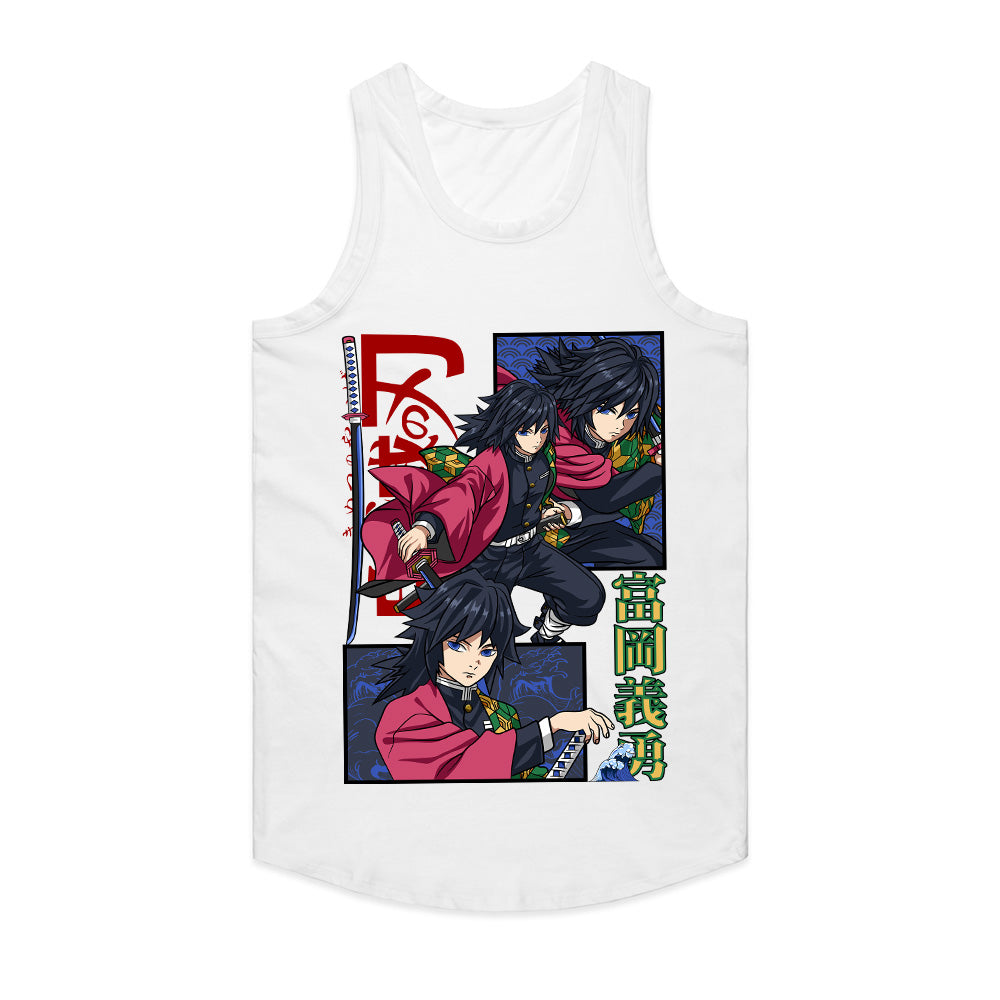 Demon Slayer Giyu Tomioka T-Shirt – Water Hashira Battle Stance