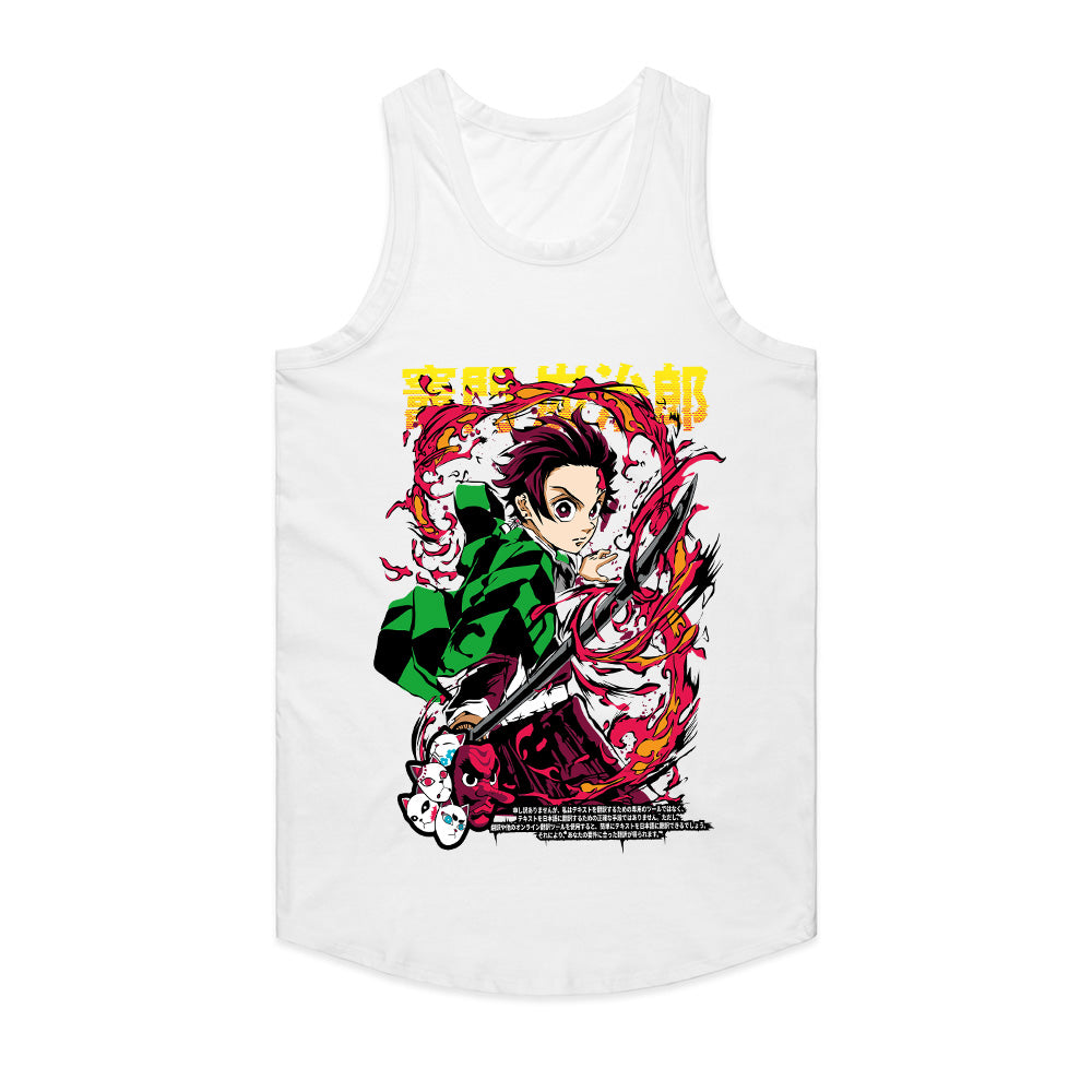 Tanjiro Kamado "Flame Breathing" T-Shirt – Demon Slayer Anime Battle Tee
