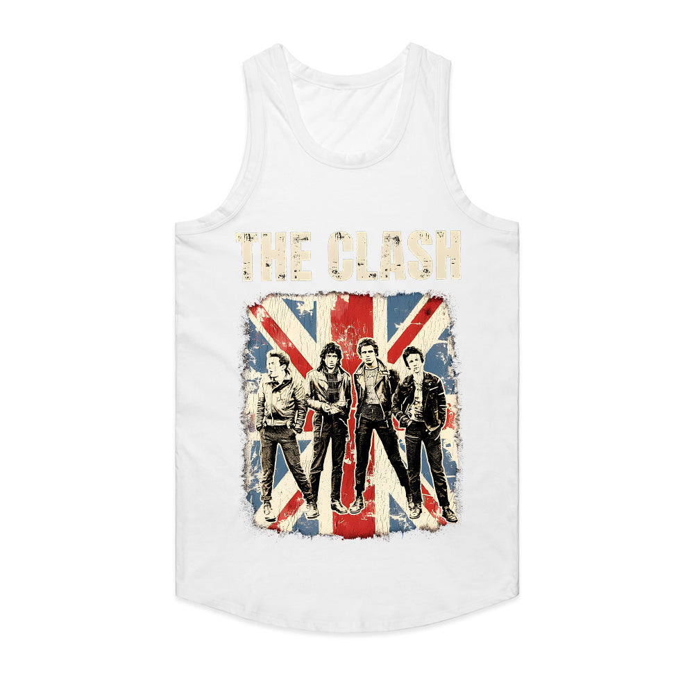 The Clash Vintage Union Jack Punk Rock T-Shirt