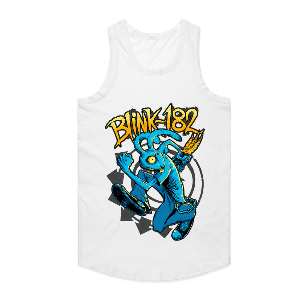 Blink-182 Punk Rock Rabbit Graphic T-Shirt – Edgy Skater Style Tee