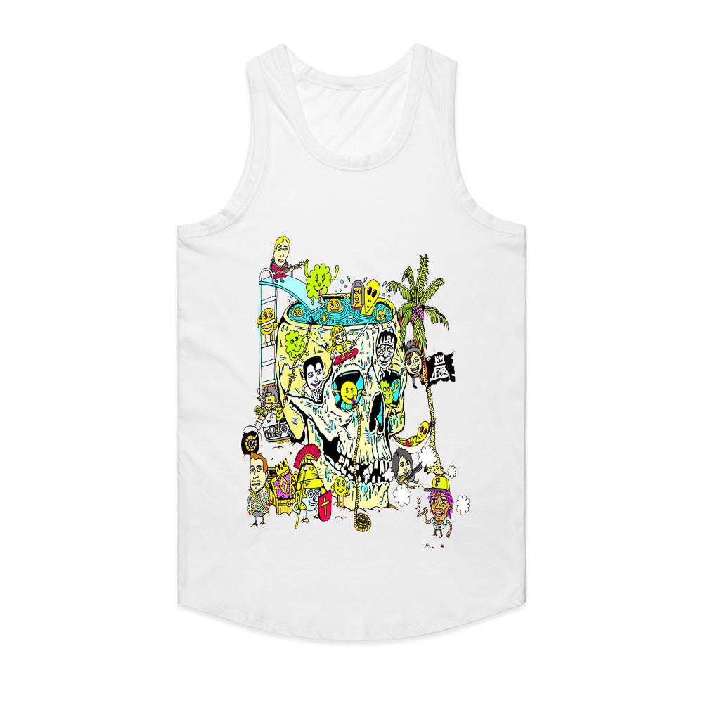 Fall Out Boy "So Much (For) Stardust" Doodle Skull Graphic T-Shirt