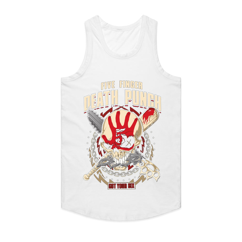 Five Finger Death Punch "Got Your Six" Skull Graphic T-Shirt – Heavy Metal Band Tee