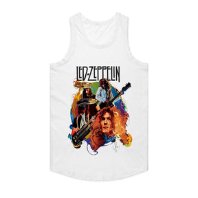 Led Zeppelin Classic Rock T-Shirt – Colorful Vintage Band Portrait Design