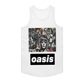 Oasis Psychedelic Collage T-Shirt – Britpop Legends Tribute