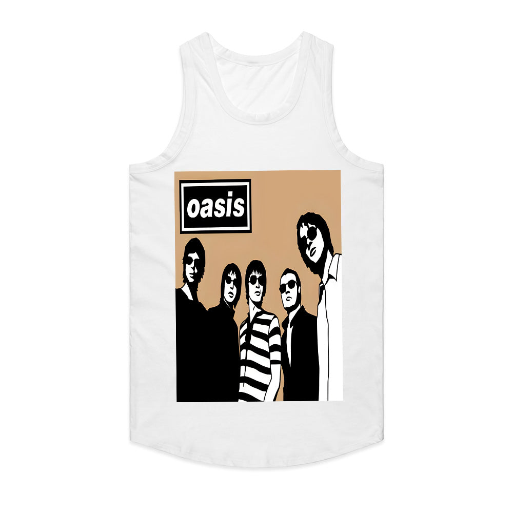 Oasis Retro Band Silhouette T-Shirt – Britpop Legends Tribute