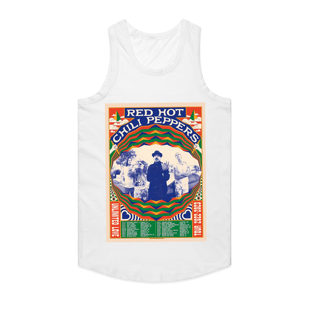 Red Hot Chili Peppers "Unlimited Love" Tour T-Shirt – Psychedelic Concert Poster Tee