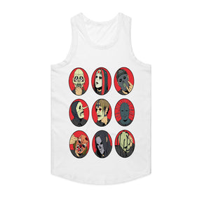 Slipknot Anime-Inspired Masked Members T-Shirt – Unique Art Style