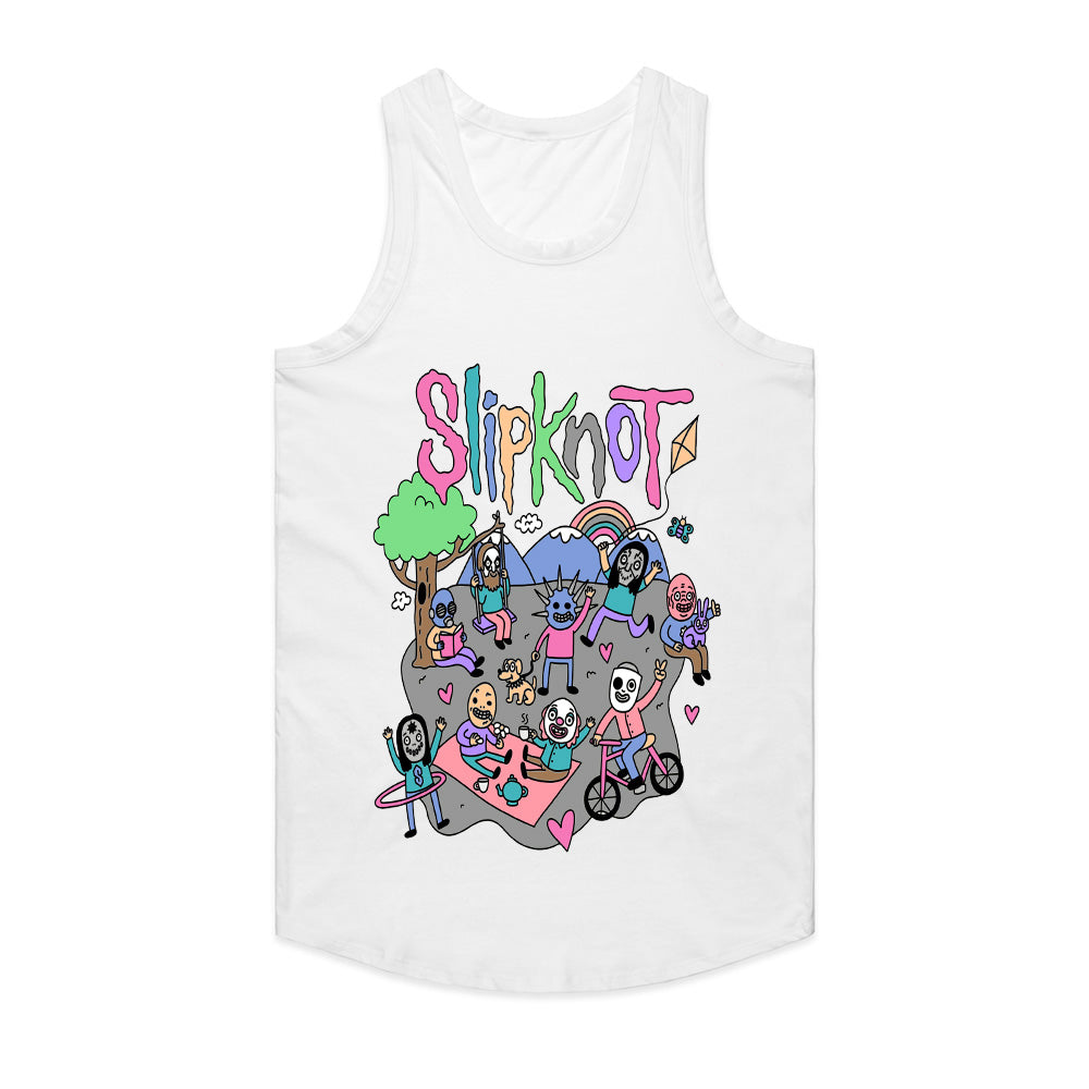Slipknot Playful Cartoon Parody T-Shirt – Dark Humor Meets Heavy Metal