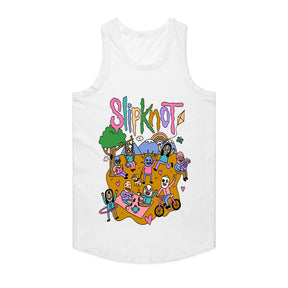 Slipknot Whimsical Cartoon Parody T-Shirt – Dark Humor Meets Metal