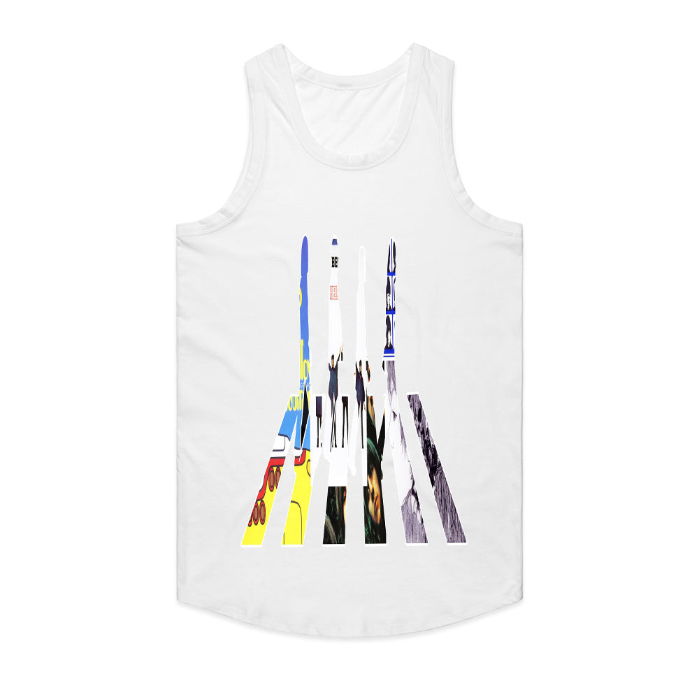 The Beatles "Abbey Road Album Collage" T-Shirt – Artistic Rock Tribute