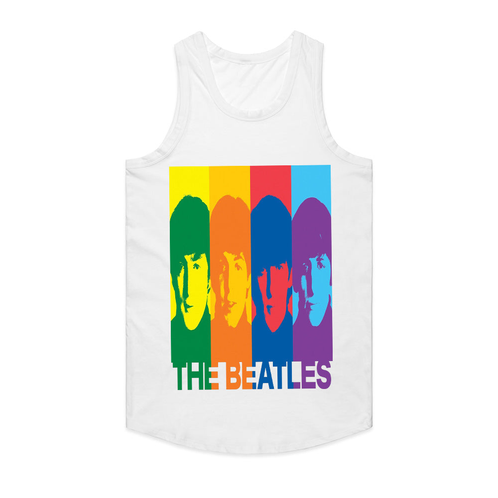 The Beatles "Pop Art Rainbow" T-Shirt – Vibrant Retro Rock Tribute Tee