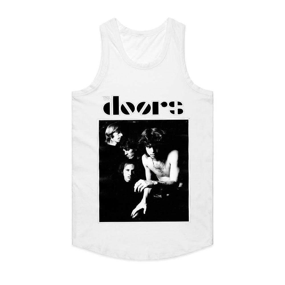 The Doors Classic Black & White Band Photo T-Shirt – Vintage Rock Tribute