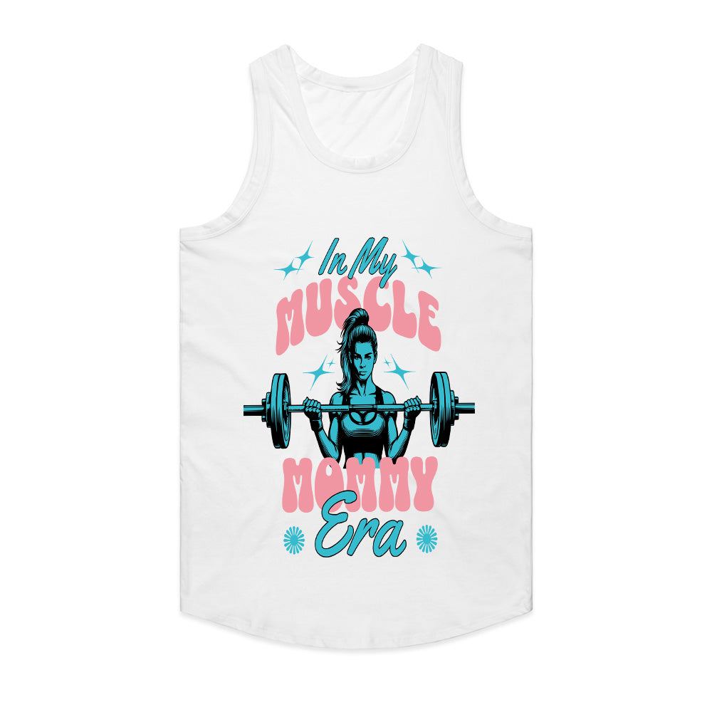 "In My Muscle Mommy Era" Trendy Gym T-Shirt – Strong & Confident