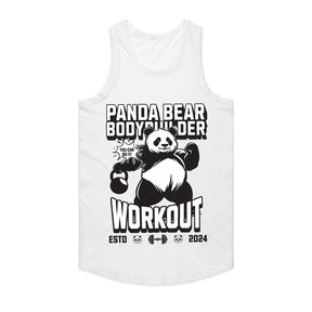 "Panda Bear Bodybuilder Workout" Fun & Motivational Gym T-Shirt