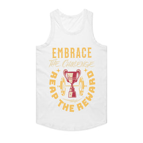 "Embrace the Challenge, Reap the Reward" Gym T-Shirt – Motivation for Champions