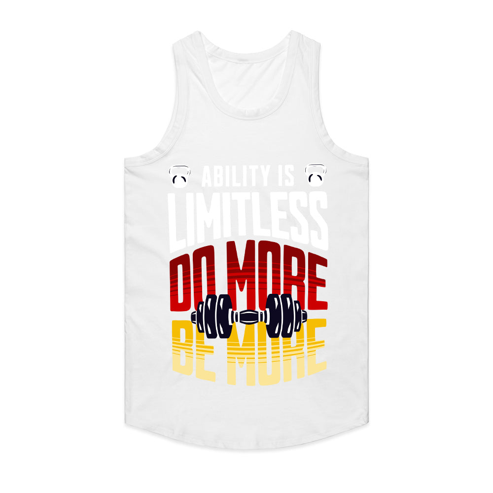 "Ability is Limitless – Do More, Be More" Motivational Gym T-Shirt