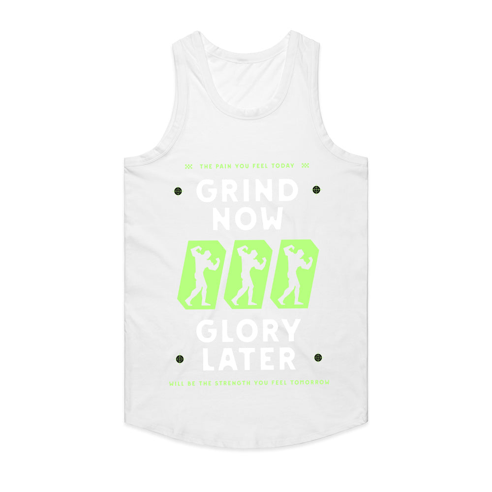 "Grind Now, Glory Later" Motivational Gym T-Shirt – Push Harder, Achieve More