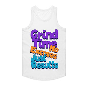 "Grind Time – No Excuses, Just Results" Motivational Gym T-Shirt