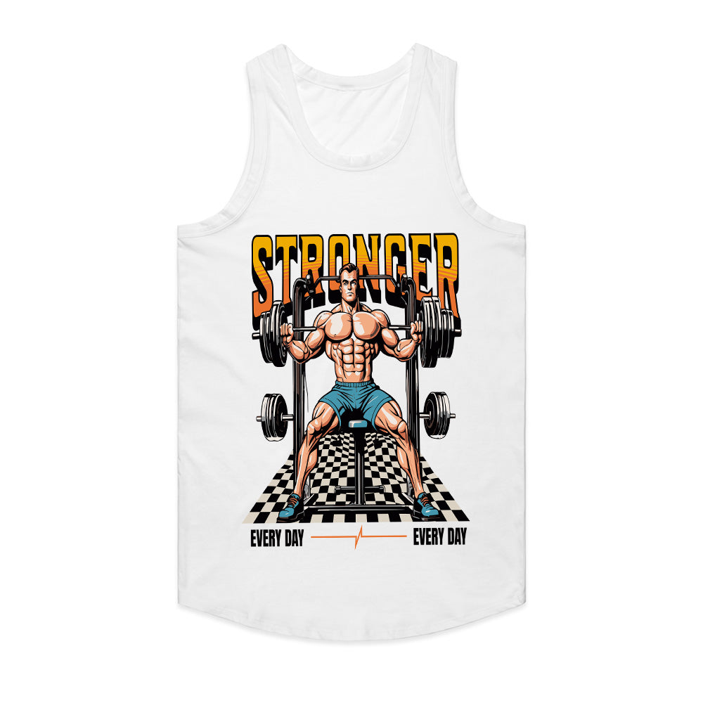 "Stronger Every Day" Gym T-Shirt – Hardcore Fitness & Bodybuilding Motivational Tee
