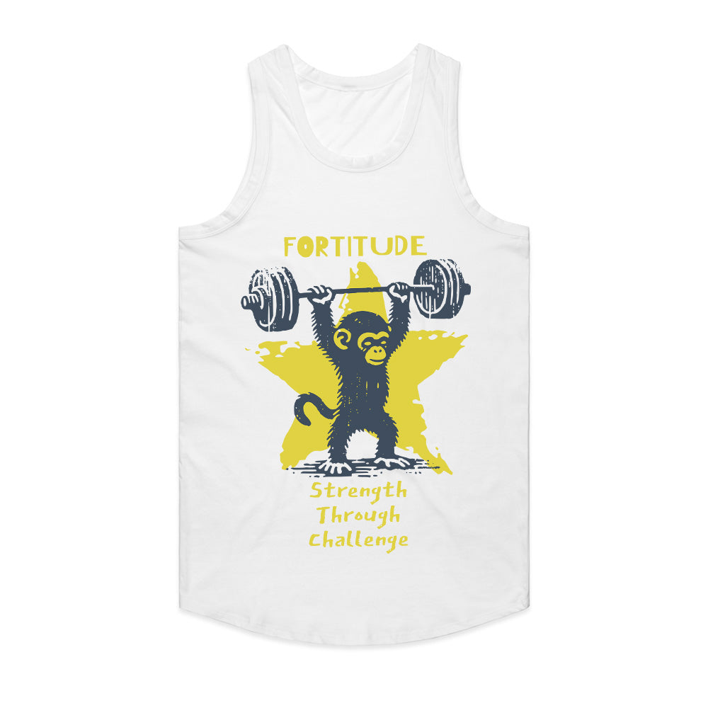 "Fortitude" Gym T-Shirt – Strength Through Challenge Motivational Workout Tee