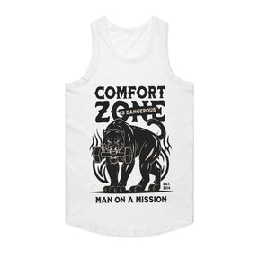 "Comfort Zone Is Dangerous" Panther Gym T-Shirt – Man on a Mission