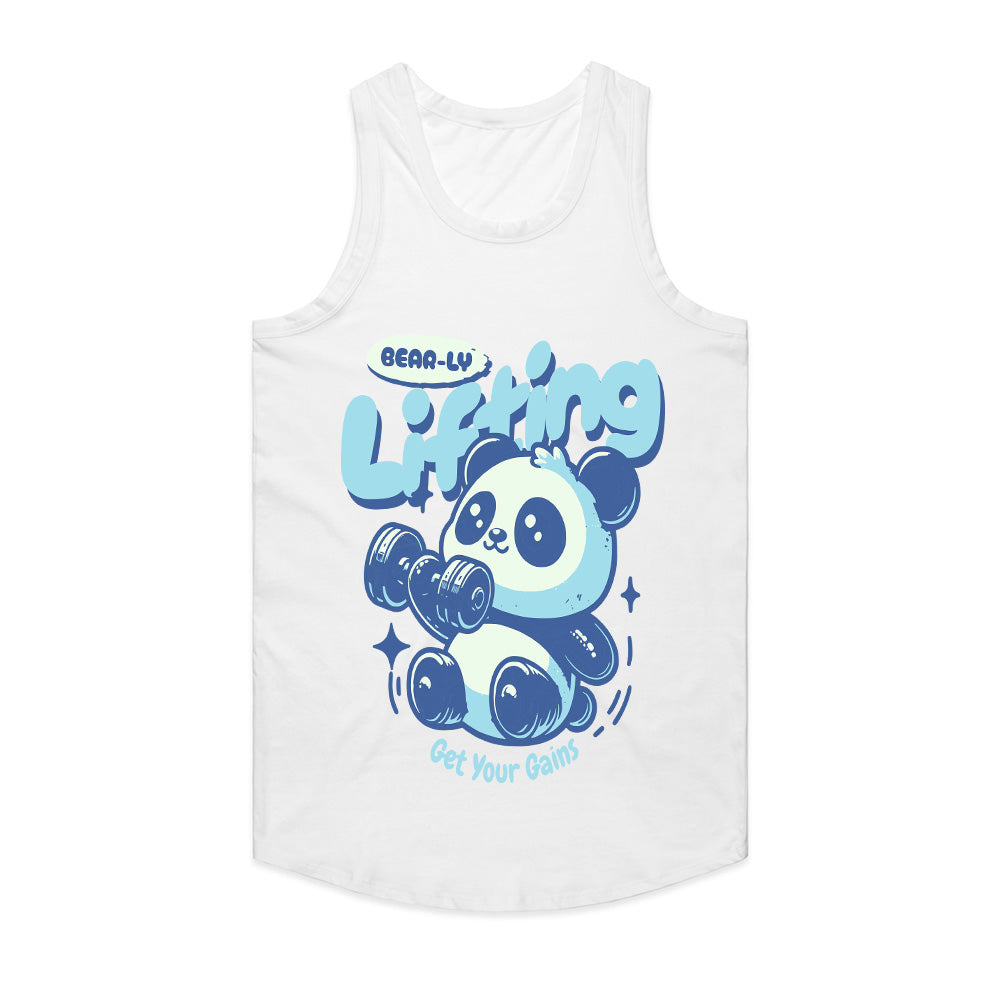 "Bear-ly Lifting" Cute Panda Gym T-Shirt – Get Your Gains!