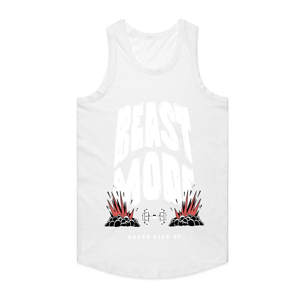 "Beast Mode - Never Give Up" Motivational Gym T-Shirt