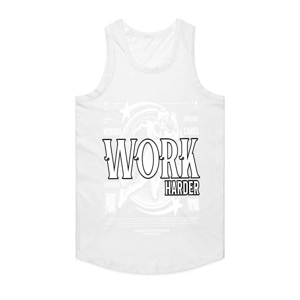 "Nobody Cares, Work Harder" Motivational Gym T-Shirt – Hustle & Grind