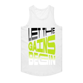 "Let the Gains Begin" Motivational Gym T-Shirt – Stylish Fitness Tee