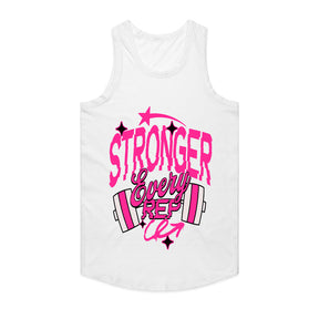 "Stronger Every Rep" Women's Motivational Gym T-Shirt – Lift, Grow, Conquer