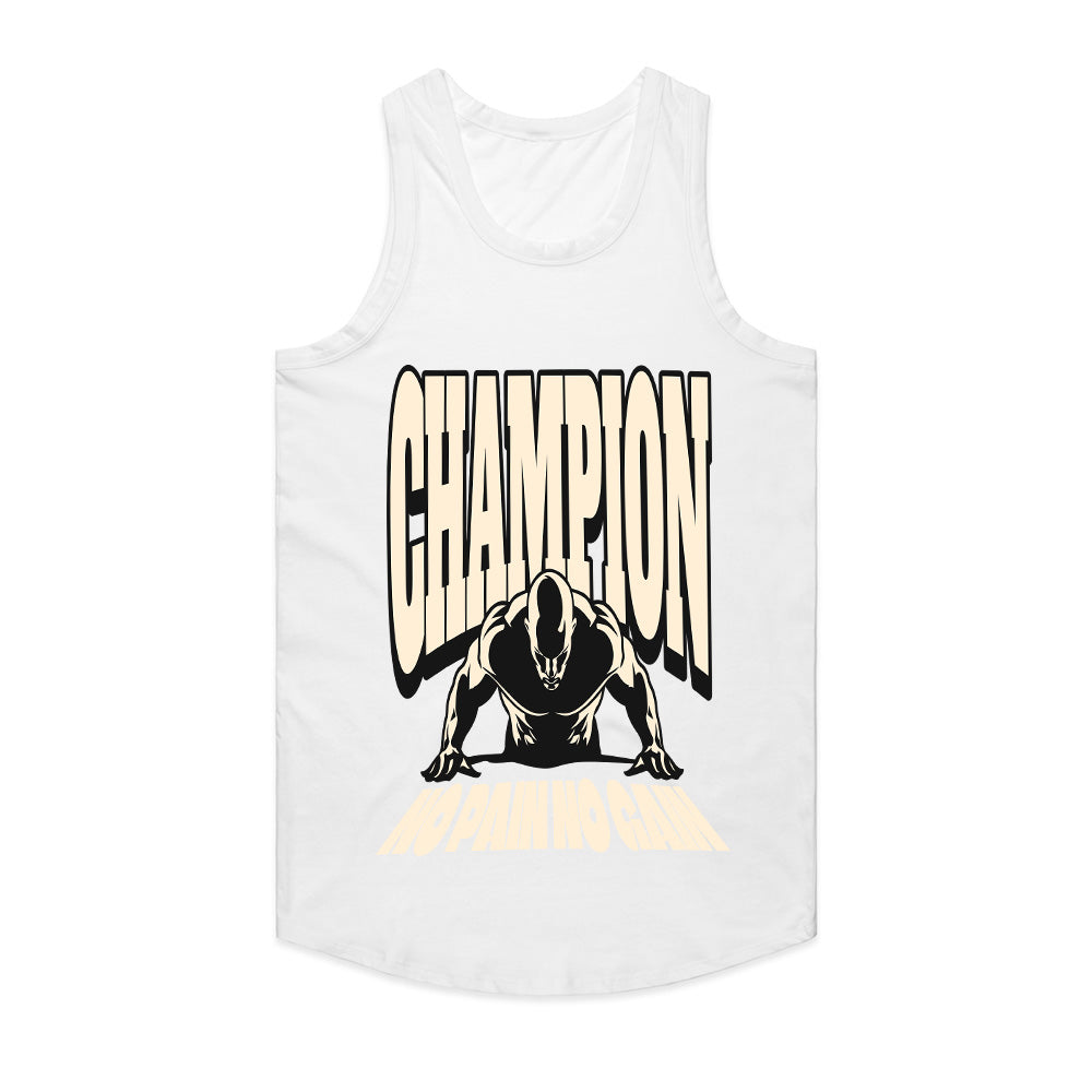 "Champion – No Pain No Gain" Motivational Gym T-Shirt – Train Like a Winner