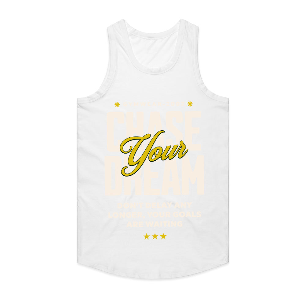"Chase Your Dream" Inspirational Gym T-Shirt – No Limits, No Delays
