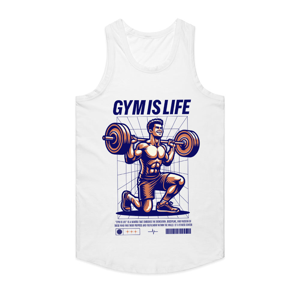 "Gym Is Life" Motivational Workout T-Shirt – Lift, Train, Dominate