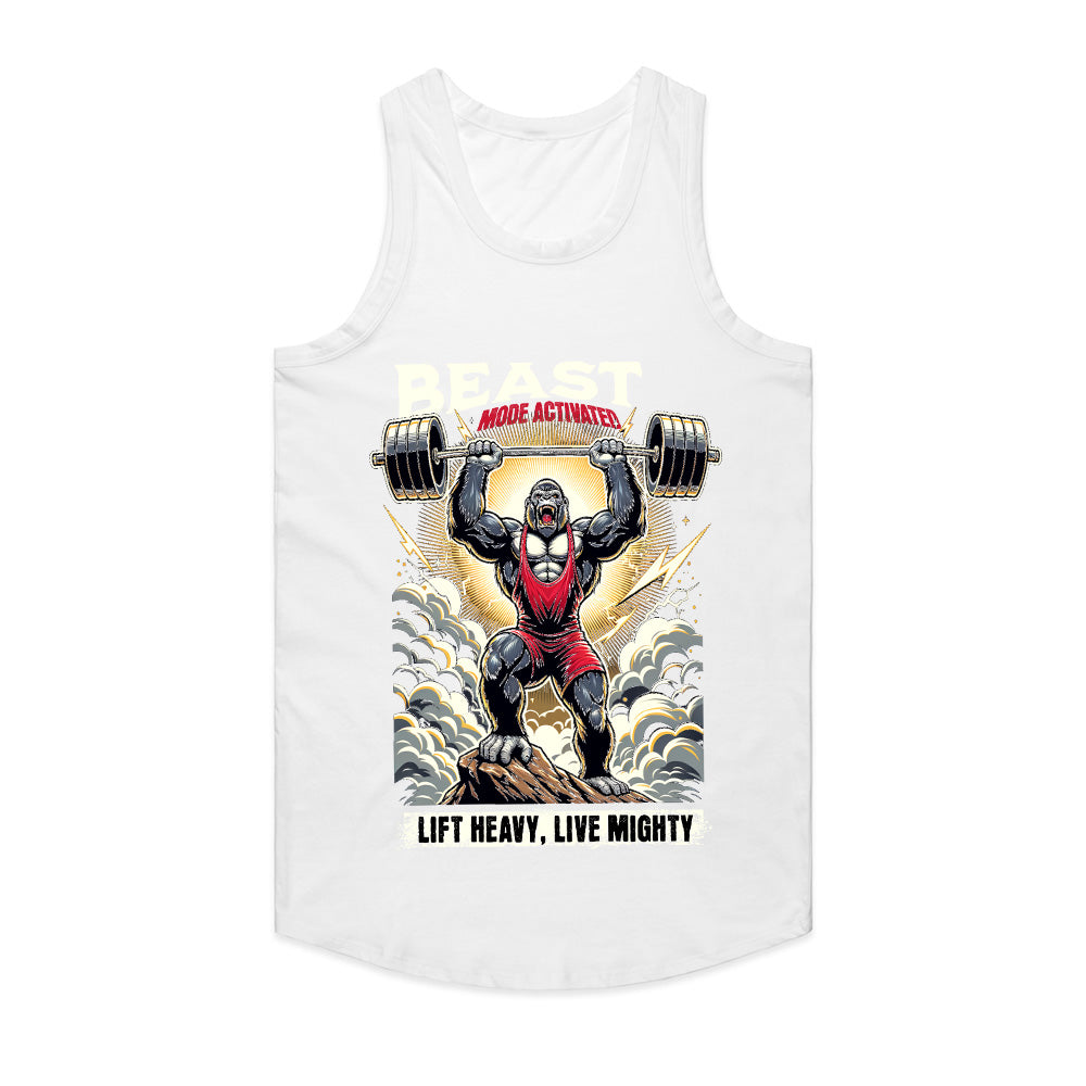 "Beast Mode Activated" Gorilla Powerlifting Gym T-Shirt – Lift Heavy, Live Mighty