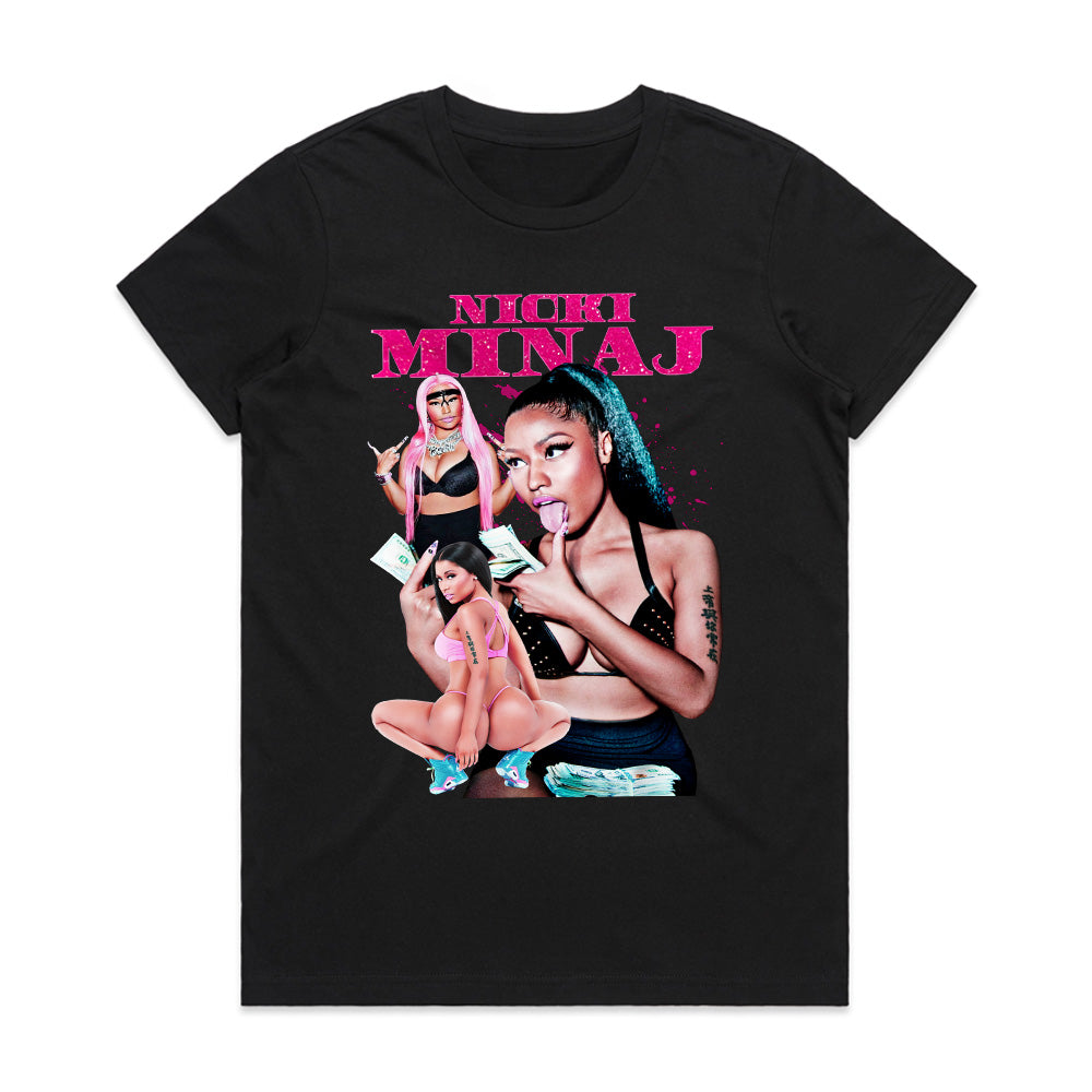 Nicki Minaj "Barbie Queen" Tribute T-Shirt – Bold Hip-Hop Streetwear