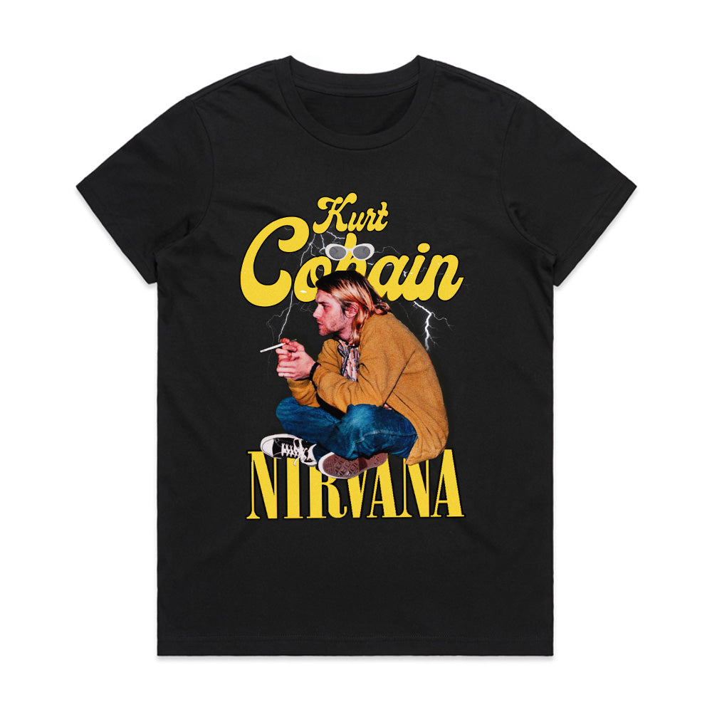 Kurt Cobain Nirvana Tribute T-Shirt – Grunge Rock Icon Apparel